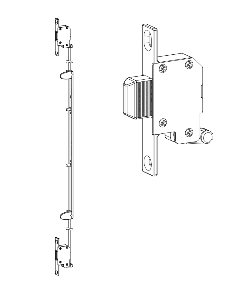 Hinged Security Screen Door Lock _ Multi-point Kit(图1)